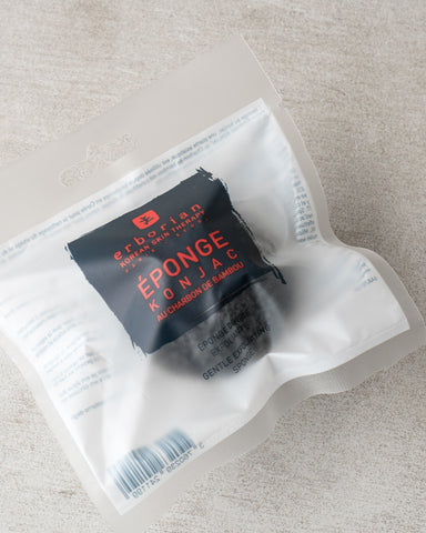 ERBORIAN Charcoal Konjac Sponge