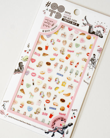 #OOTD Nail Sticker - Hollywood Valley Girl