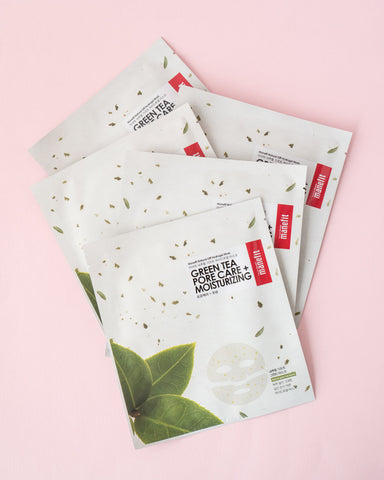 MANEFIT Natural Gift Green Tea Pore Care Sheet Mask